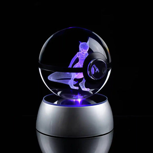 3D Galaxy Crystal Ball - Night Light